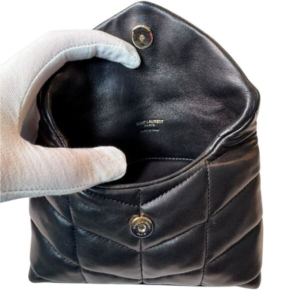 NWT YSL Lou Puffer Clutch - Picture 8 of 11
